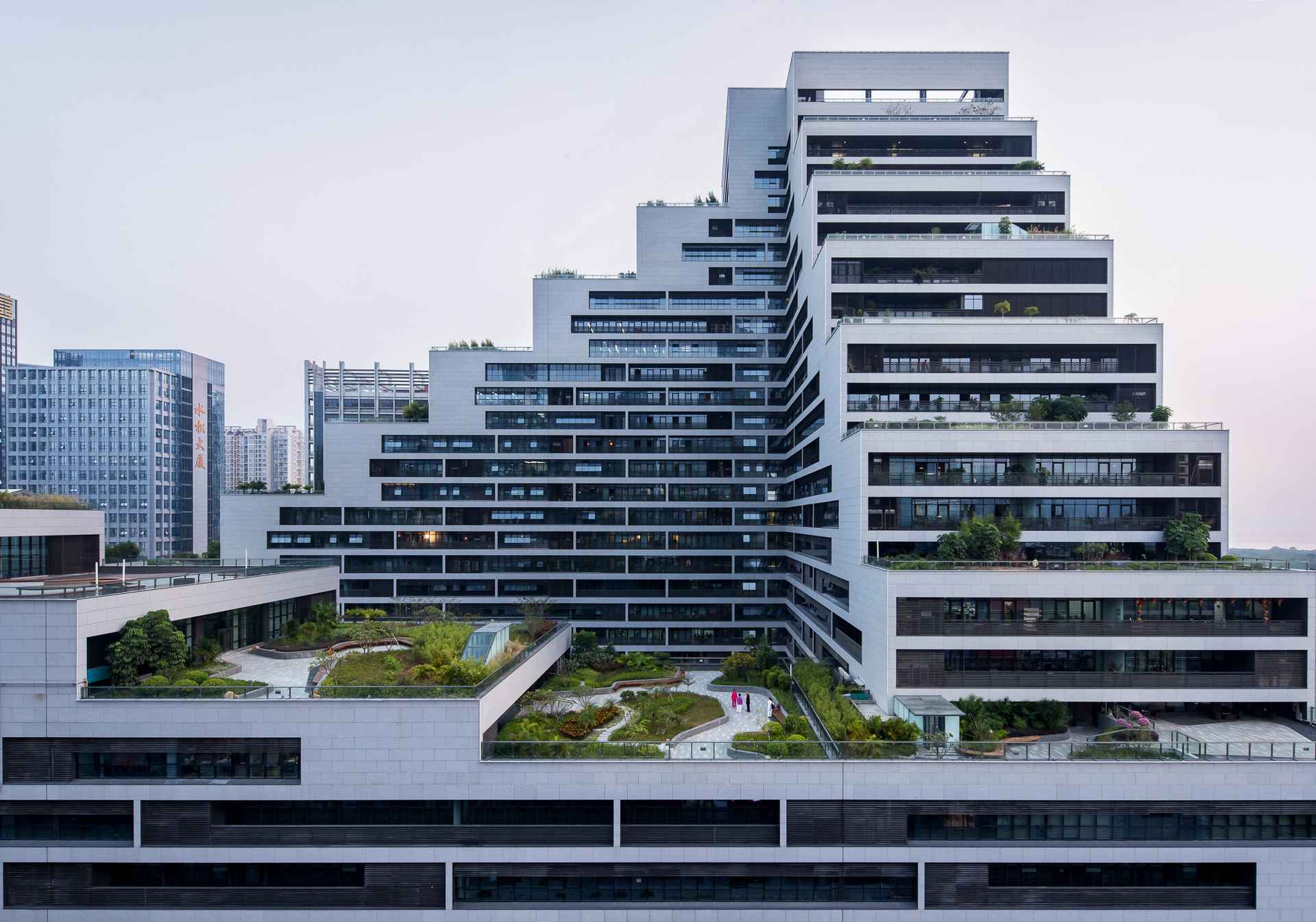 Vista panoramica del edificio Shenye TaiRan, China